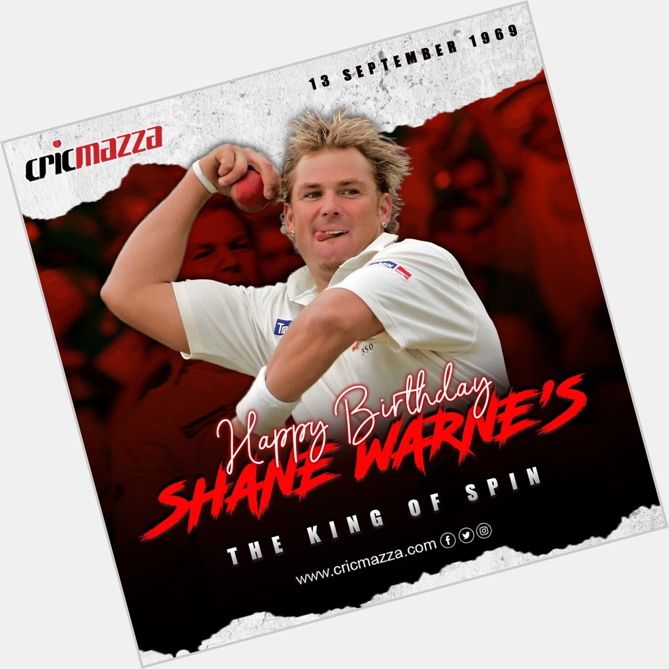Cricmazza Wishes a very happy birthday Shane Warne   