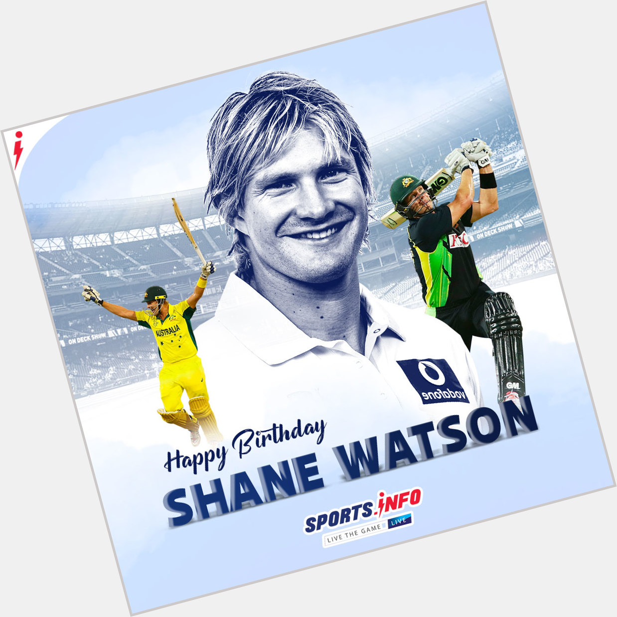 Wishing Shane Watson, a very happy birthday.     