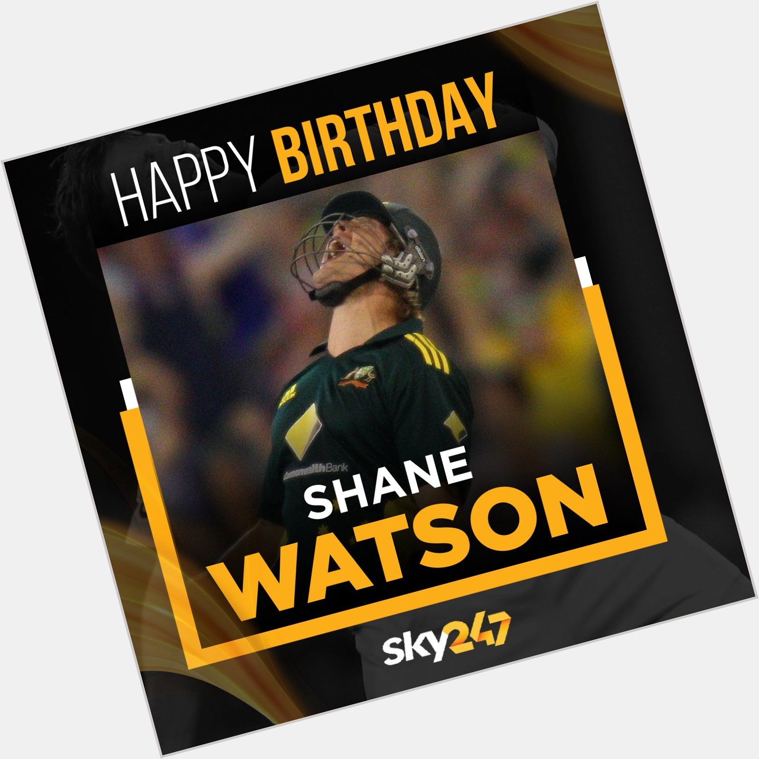 Wishing former Australian all-rounder Shane Watson a very happy birthday.    