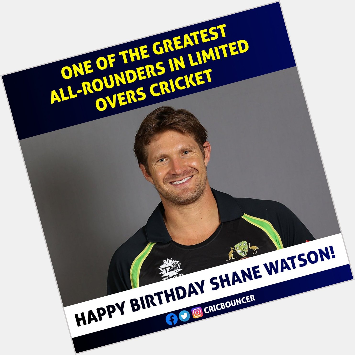 Happy Birthday Shane Watson!          