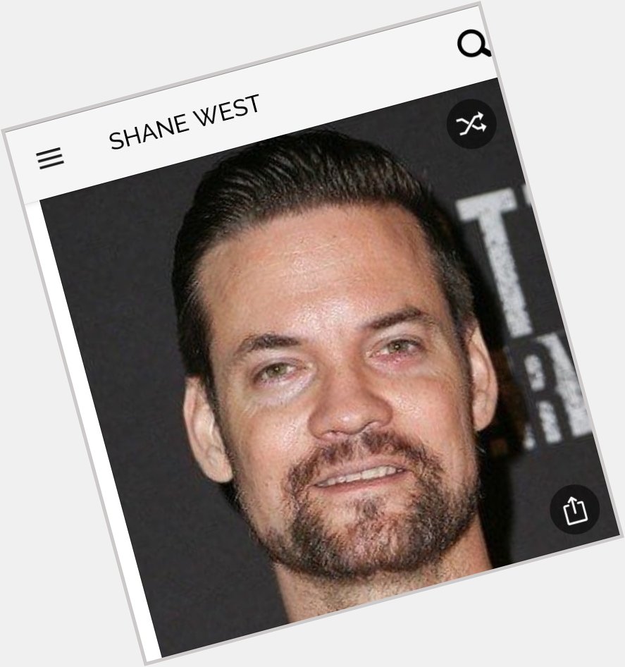 Happy birthday to this great actor.  Happy birthday to Shane West 