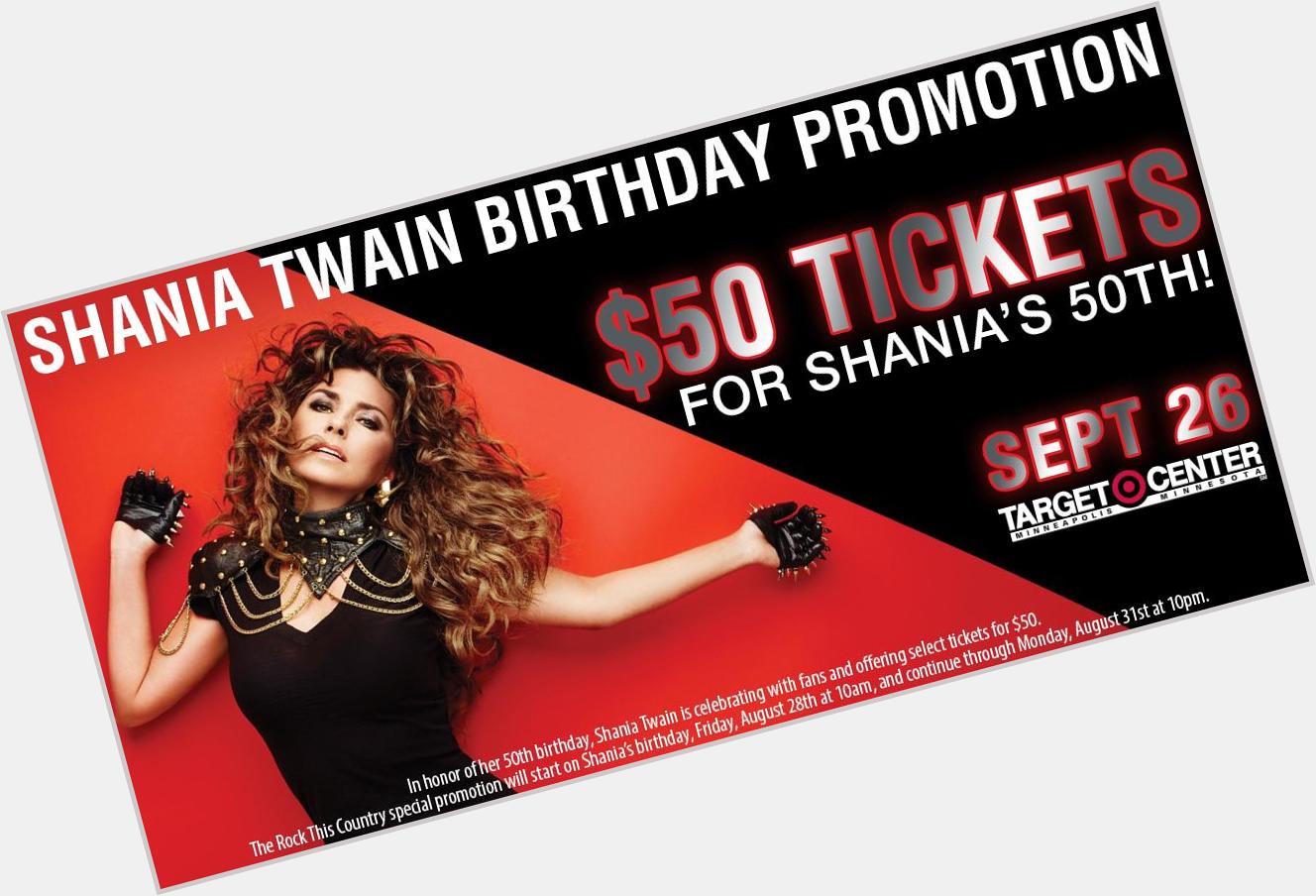 Happy birthday $50 tickets THIS WEEKEND ONLY in honor of your 50th! Tickets at  