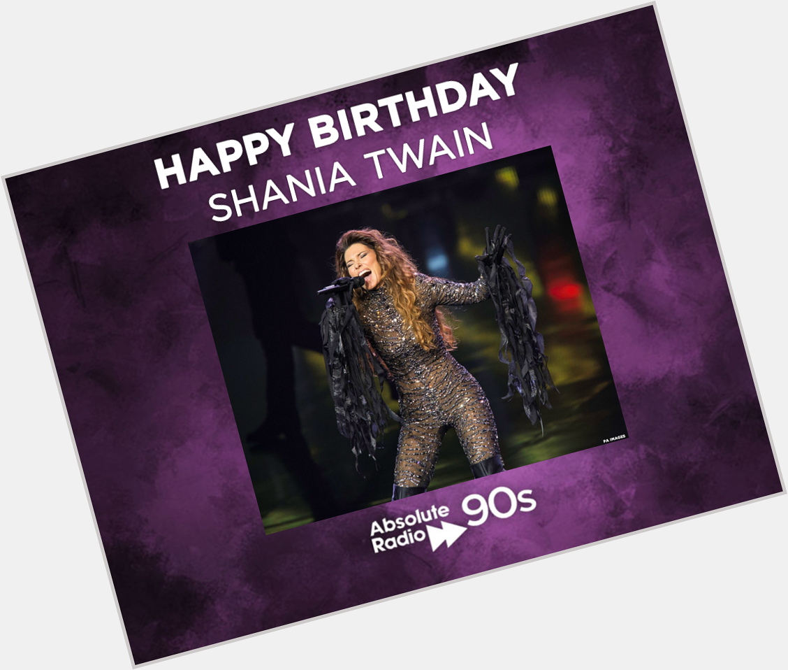 Happy Birthday Shania Twain! 

50 today! 