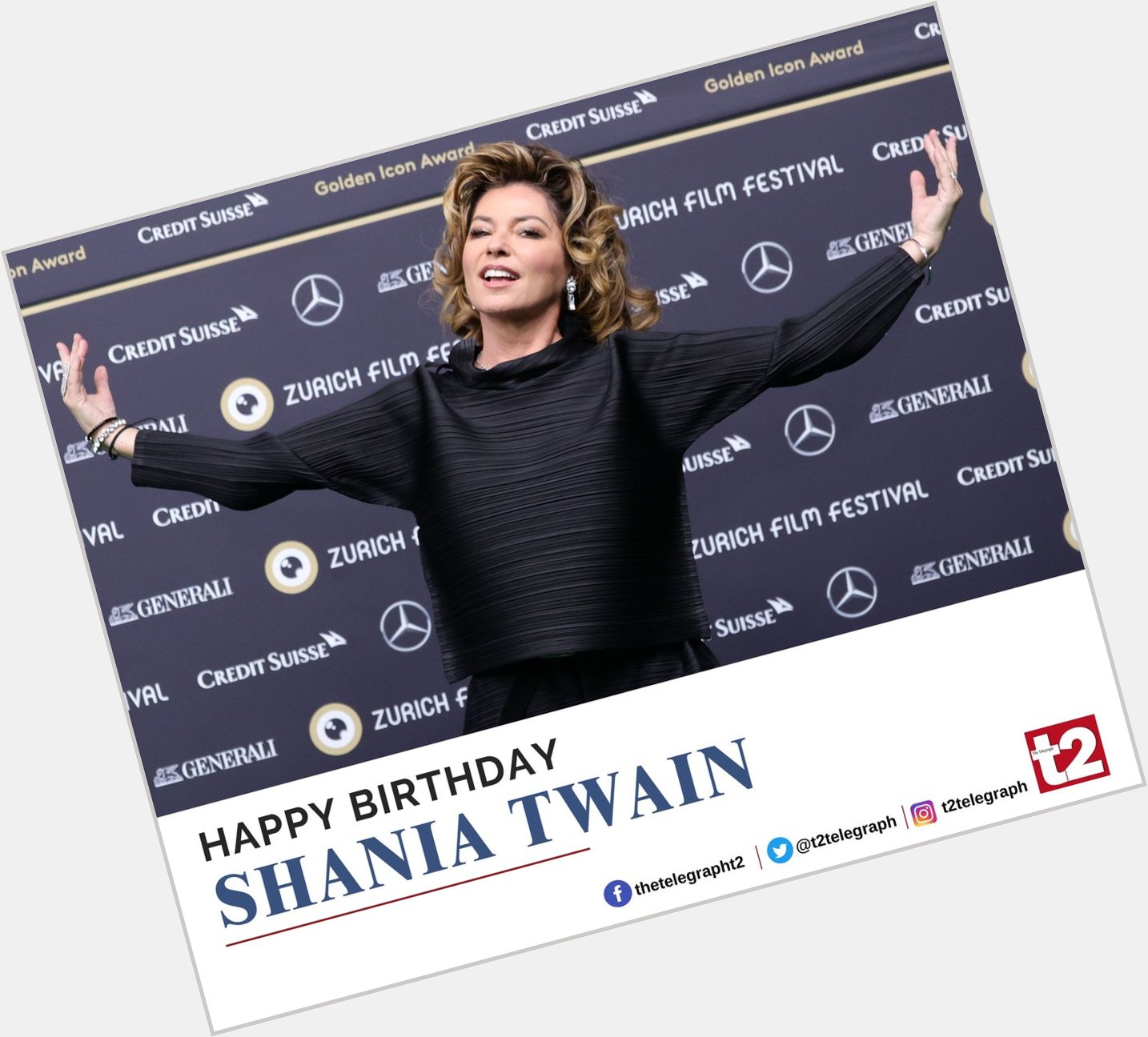 Happy birthday Shania Twain and keep those bouncy country-pop numbers coming 