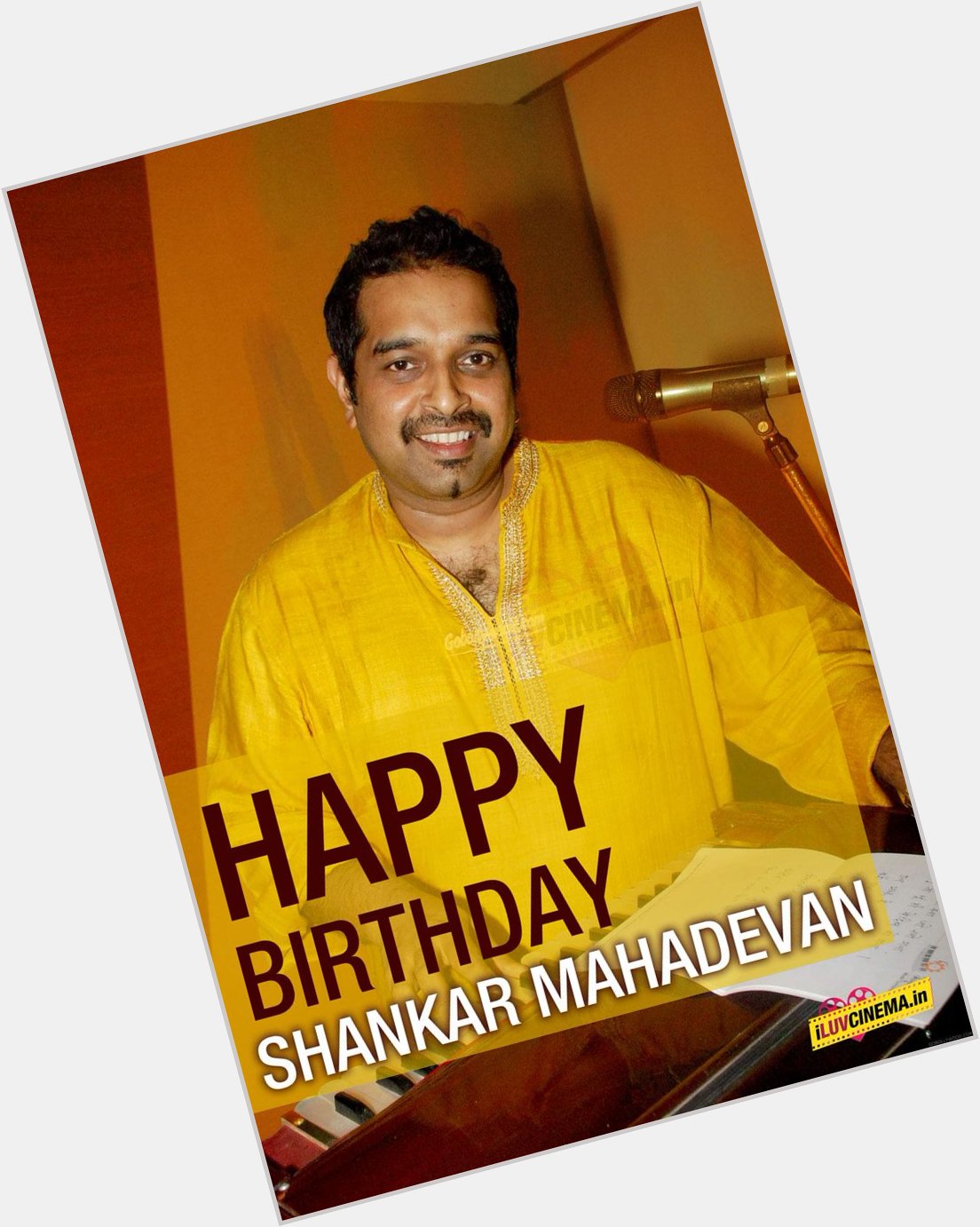 HAPPY BIRTHDAY TO Shankar Mahadevan 