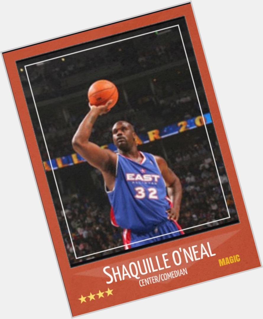 Happy 43rd birthday to Shaquille O\Neal. He can dunk better than me, but let\s go shoot FTs. 
