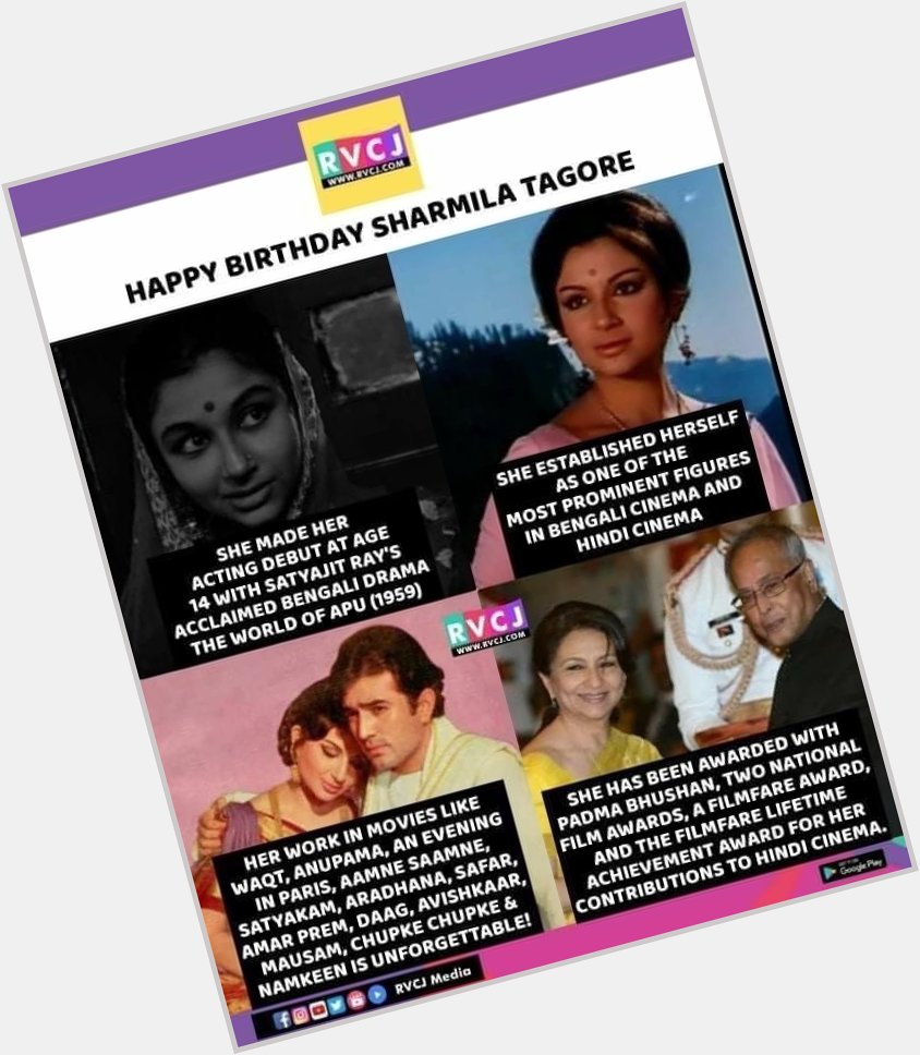 Happy Birthday Sharmila Tagore      