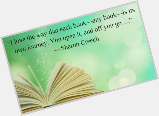 Happy Birthday to author Sharon Creech! 