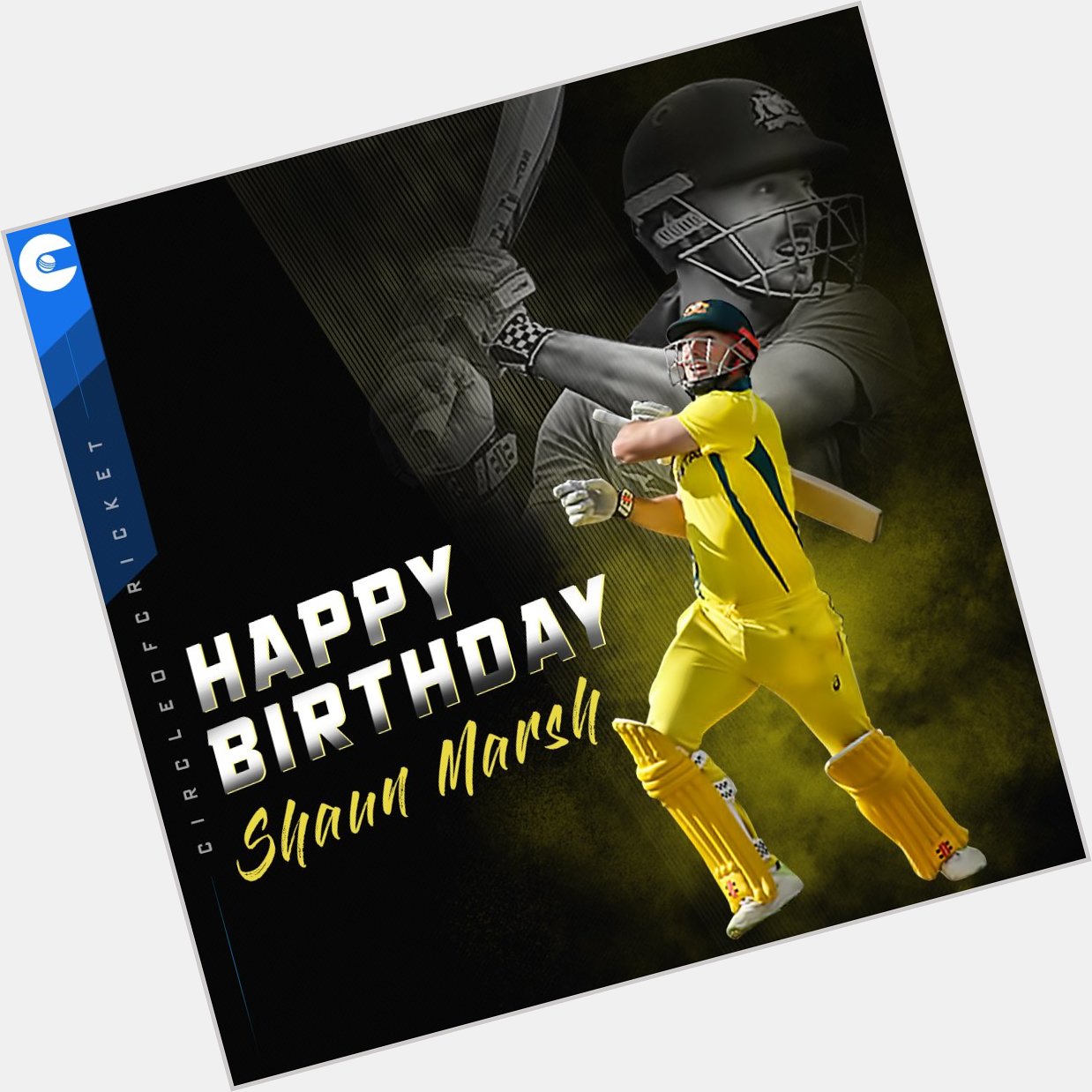 Happy Birthday to the classy Australian left-handed batsman, Shaun Marsh. 