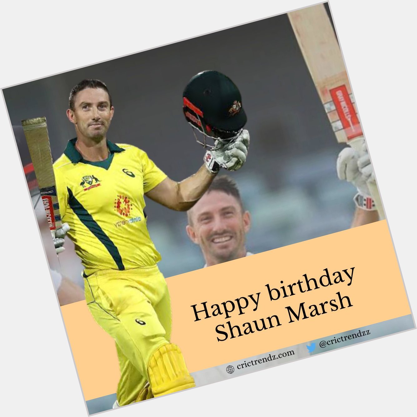 Happy birthday to Australian cricket star Shaun Marsh 