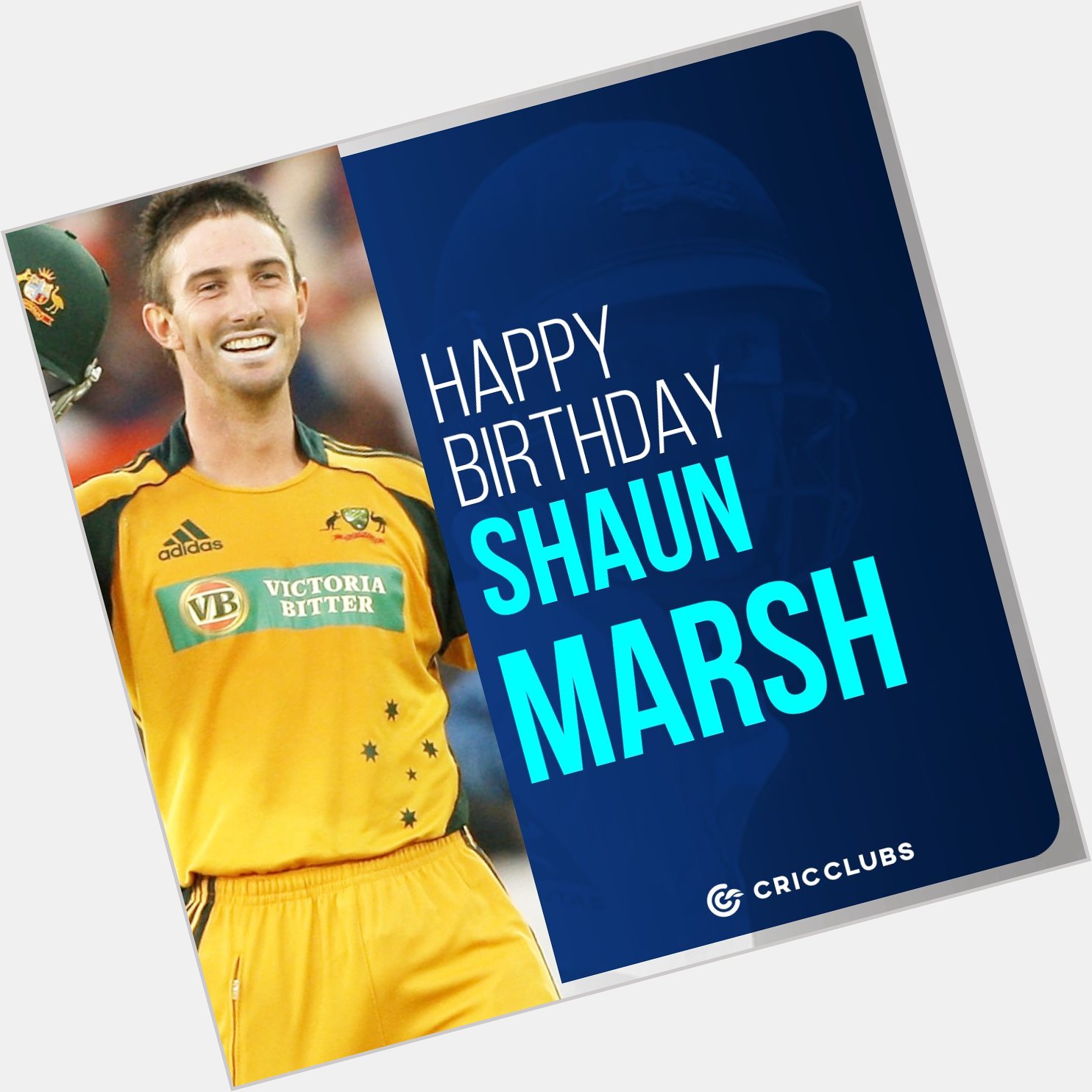 Wishing Australian opener Shaun Marsh a very happy birthday.    