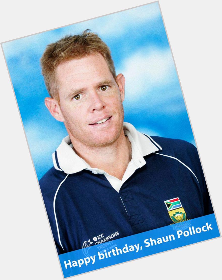 Happy Birthday Shaun Pollock - arguably one of the best all-rounders in modern cricket -  