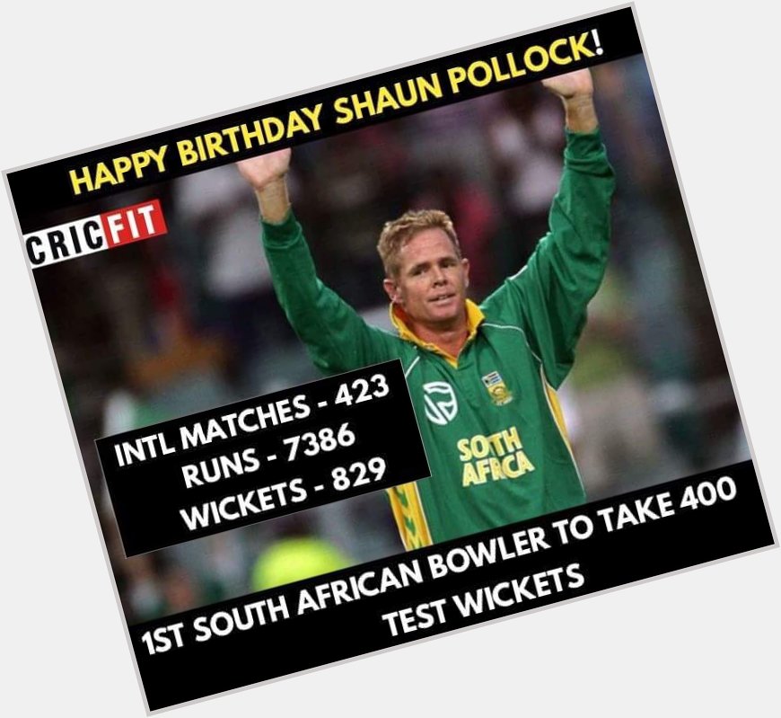 Happy Birthday Shaun Pollock! 