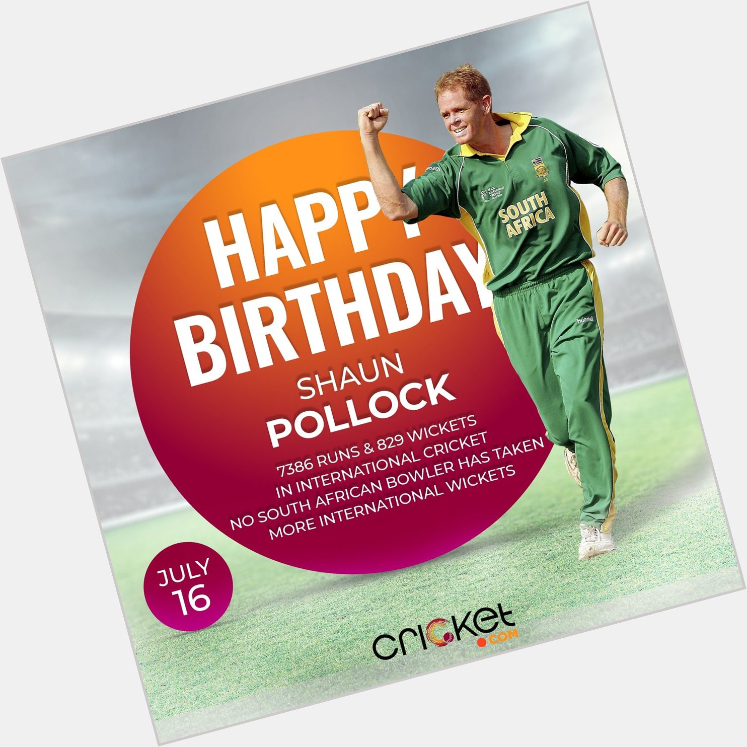 Happy Birthday to one of South Africa\s all-time greats. Shaun Pollock turns 47 today    