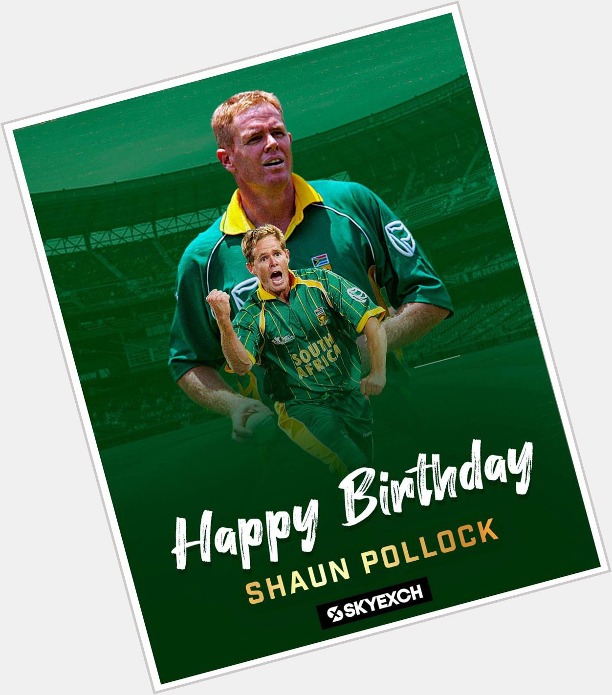 Happy brithday legend Shaun Pollock, he turns 48 today     