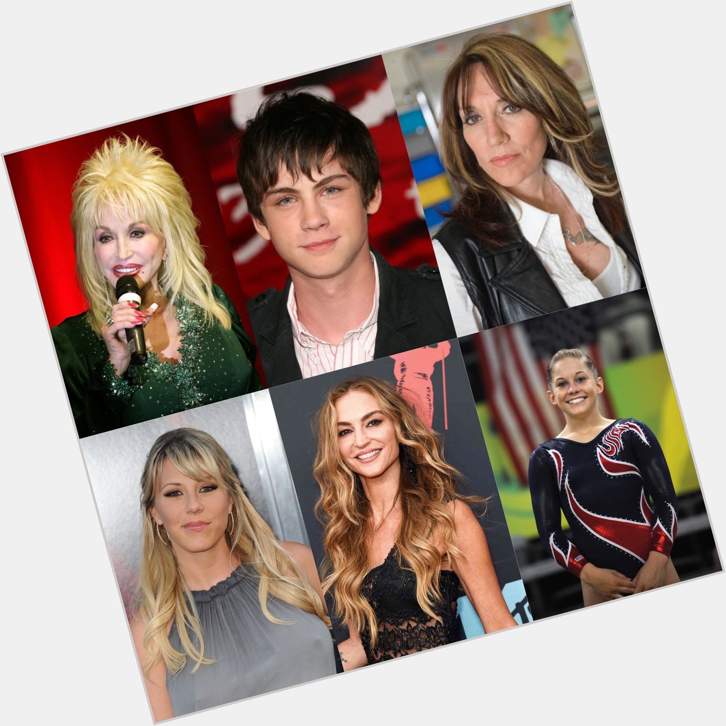 Happy Birthday Dolly Parton, Logan Lerman, Katey Sagal, Jodie Sweetin, Drea de Matteo, and Shawn Johnson      