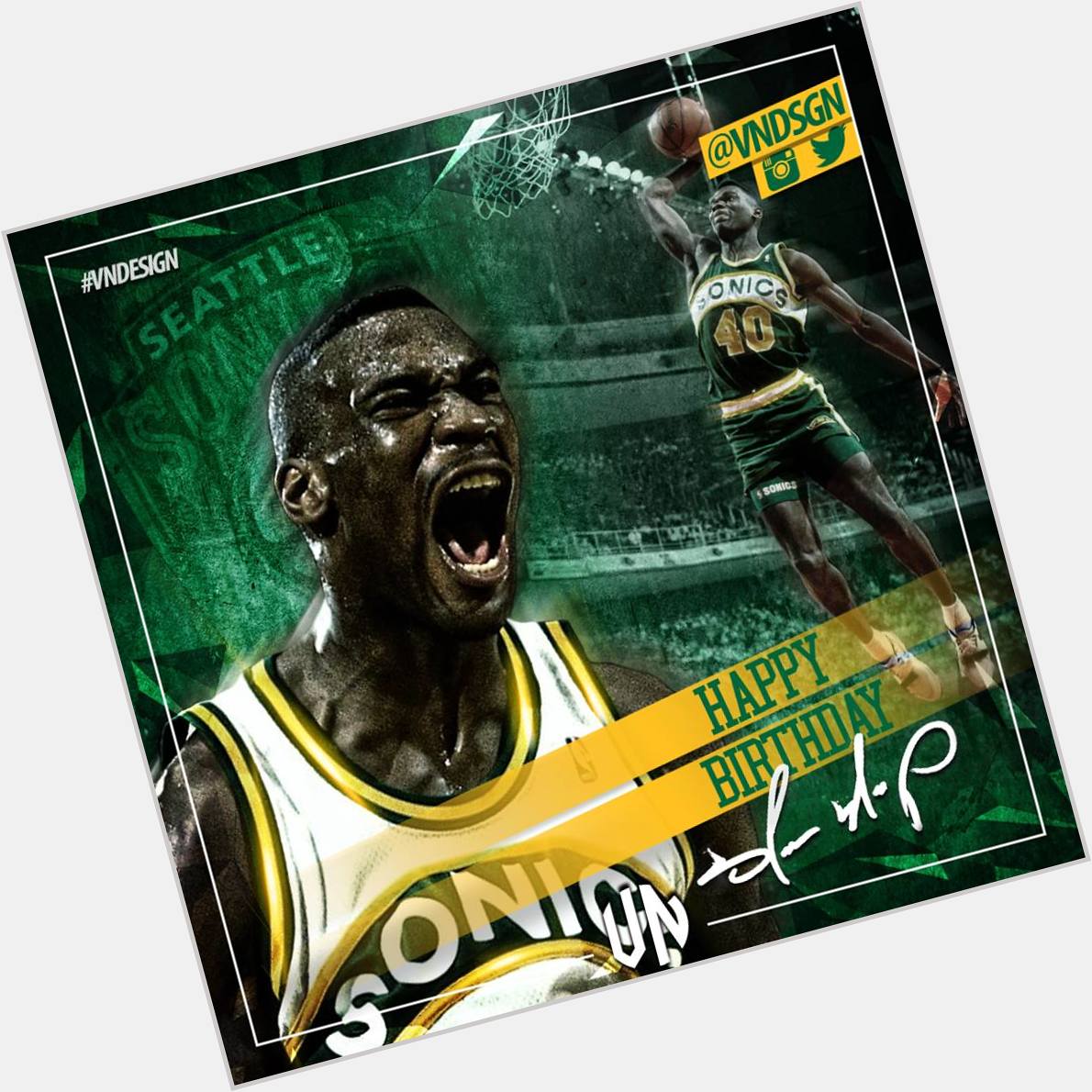 Join me in wishing a happy birthday to Shawn Kemp ! 
