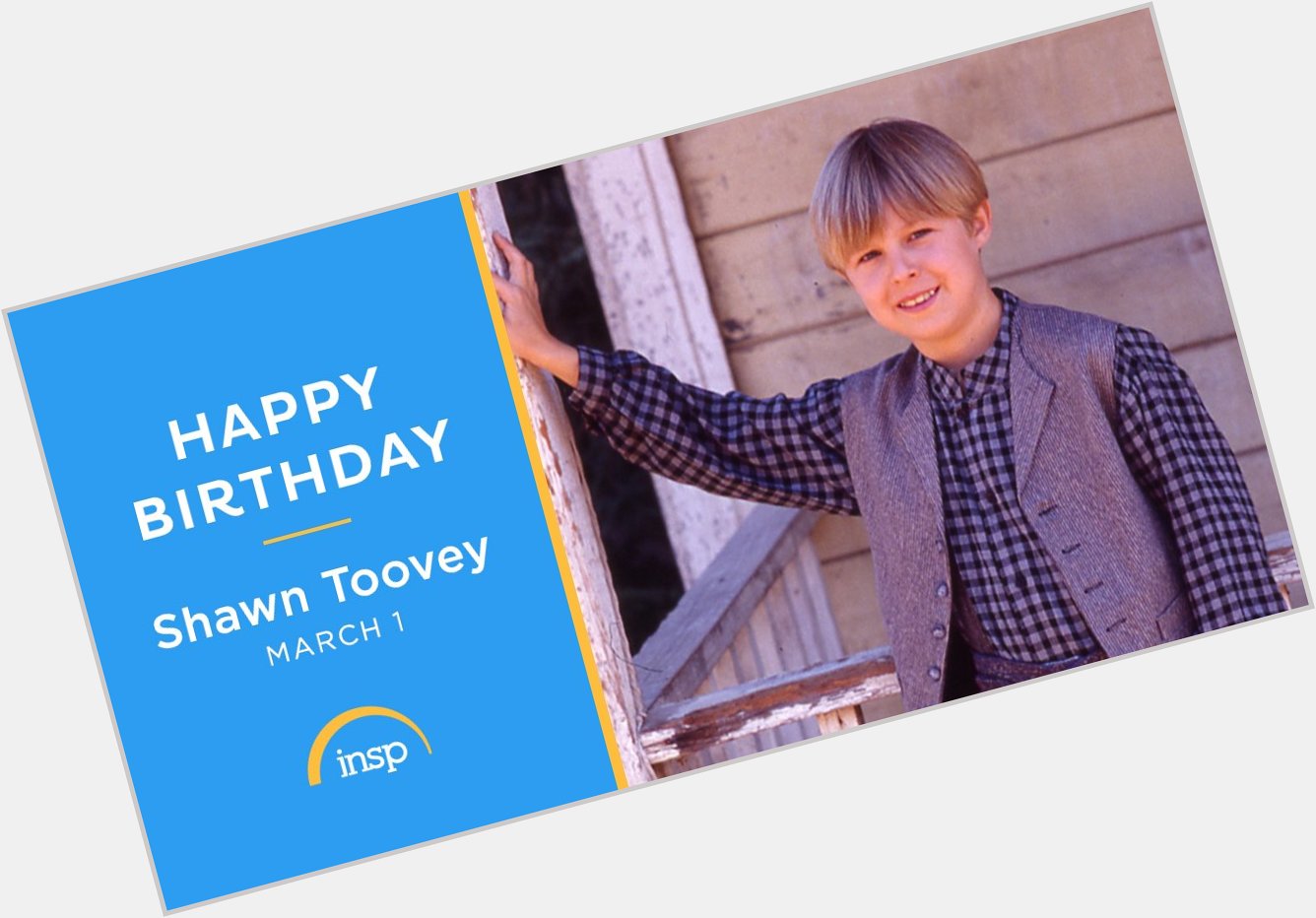 Brian Cooper is all grown up. Happy Birthday, Shawn Toovey!

11p ET | 