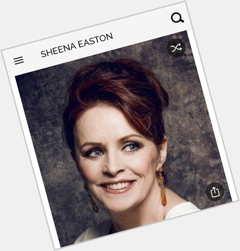 Happy birthday to this awesome pop singer.  Happy birthday to Sheena Easton 