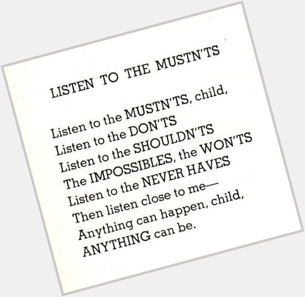 Happy Birthday Shel Silverstein! Which of his poems is your favorite? 