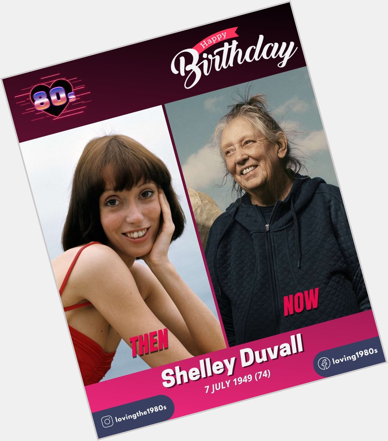 Happy birthday to Shelley Duvall, who turns 74 today!      