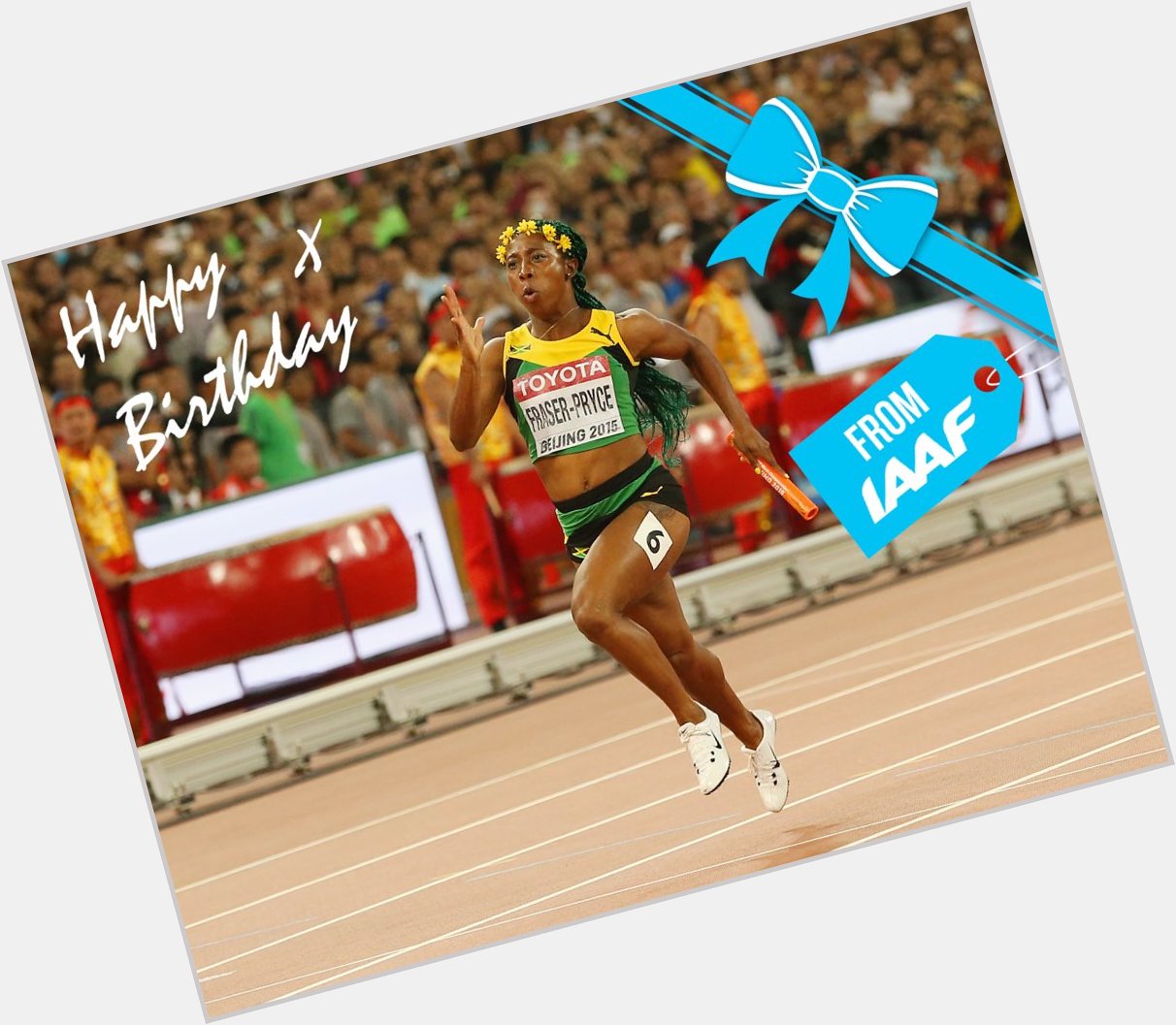  Happy birthday to 7-time world champion and 2-time Olympic 100 m champion Shelly-Ann Fraser-Pryce 