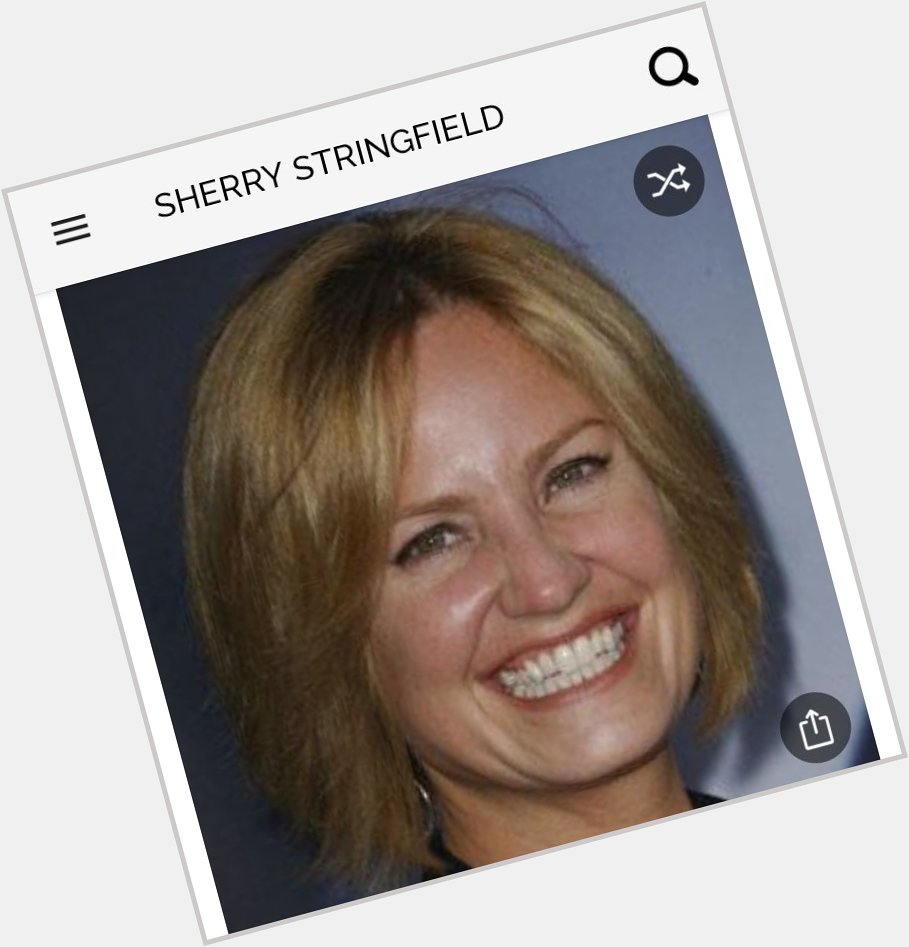 Happy birthday to this great actress. Happy birthday to Sherry Stringfield 