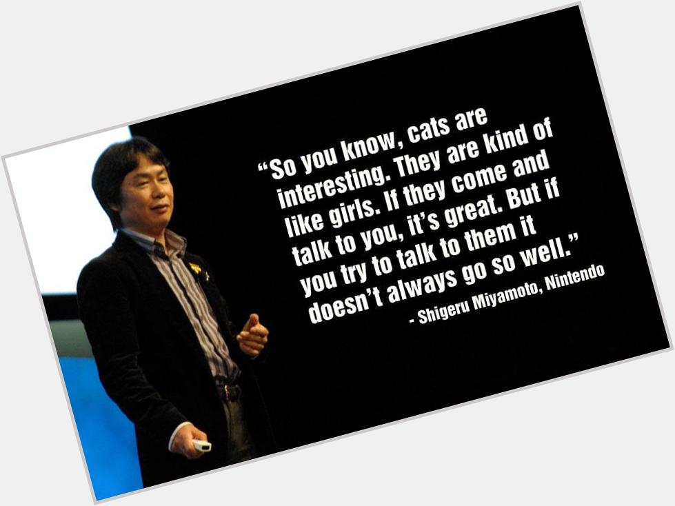 Happy birthday, Shigeru Miyamoto. The legend himself! I think this might be my all-time favourite quote from him. 