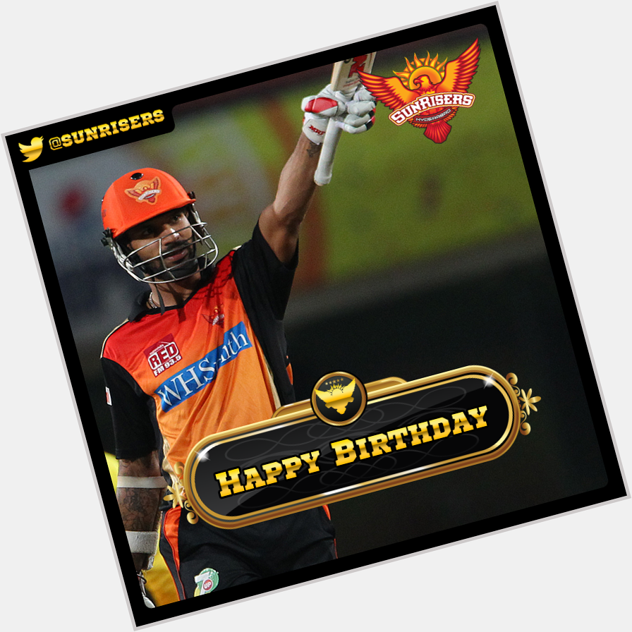 Wishing our Gabbar Shikhar Dhawan a very happy birthday!
May he make tons of runs this year. 