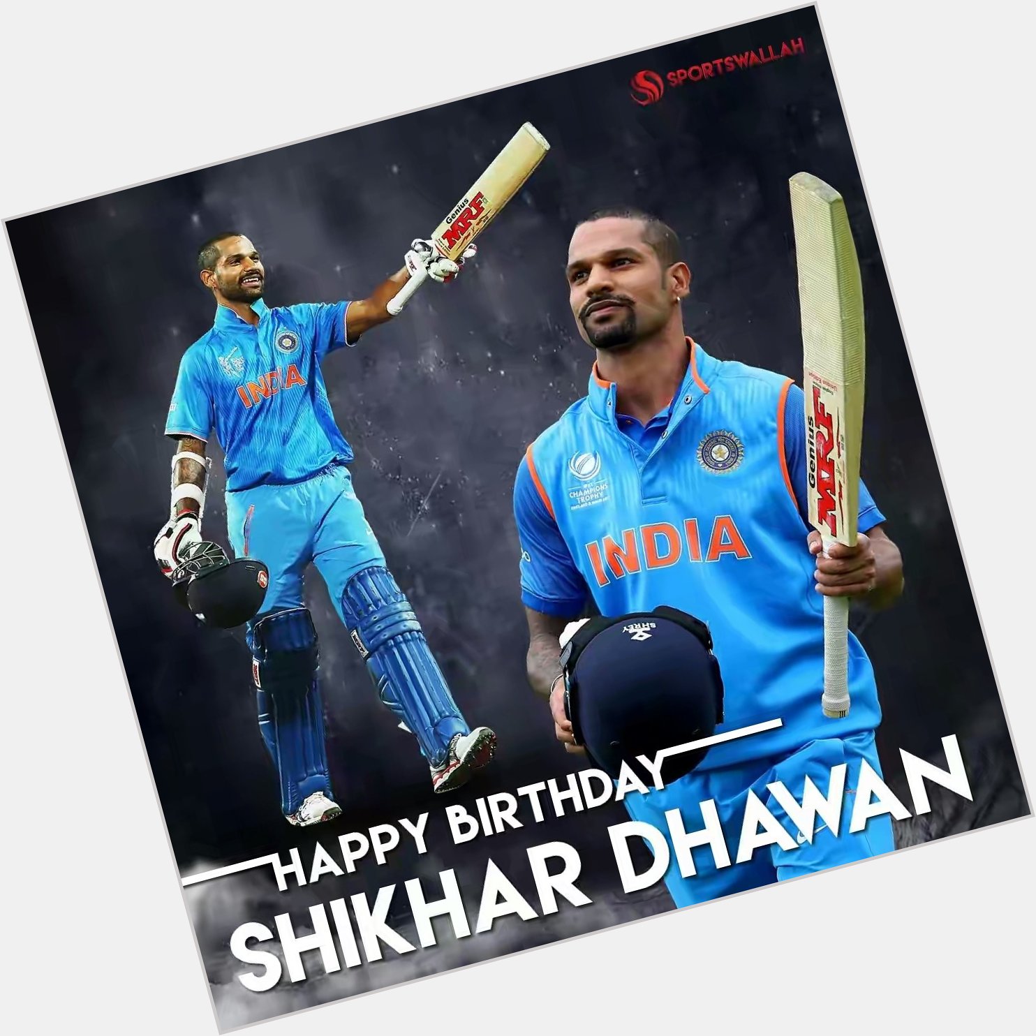 Shikhar Dhawan ko Happy Birthday 