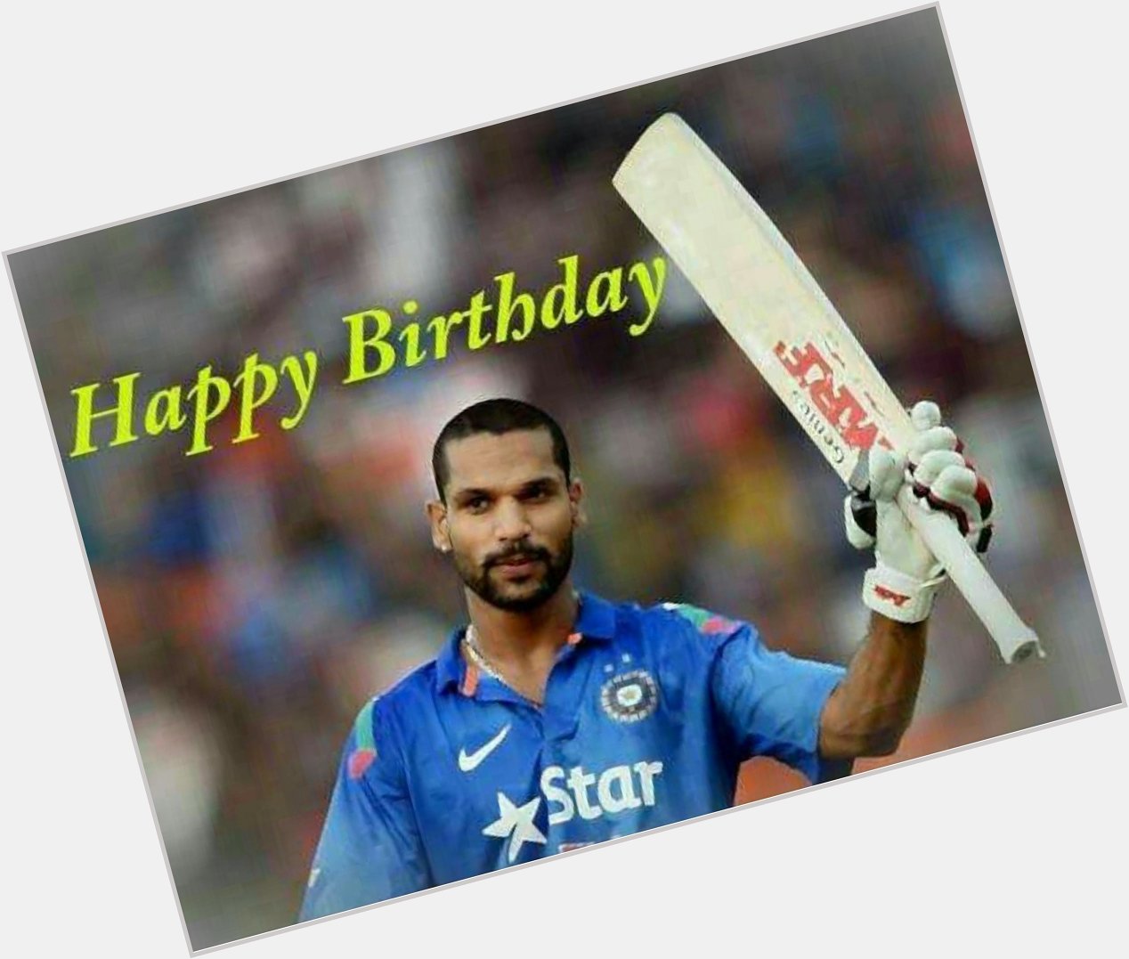 Wish you happy birthday     shikhar Dhawan 