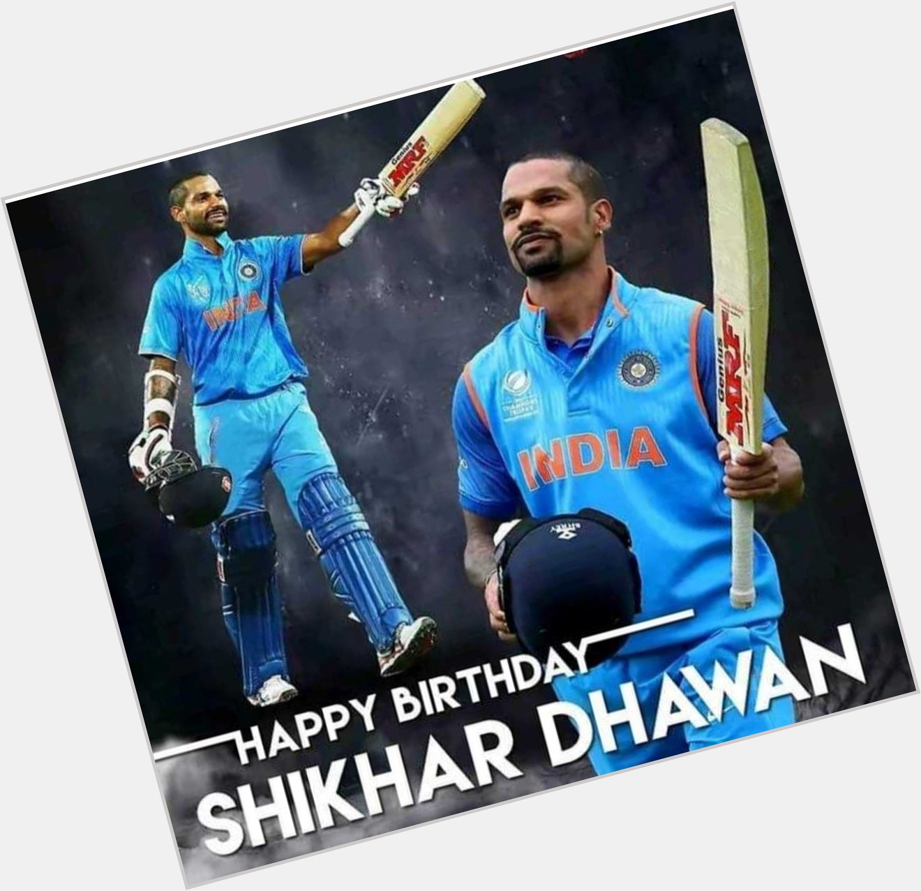 Happy Birthday Shikhar Dhawan    