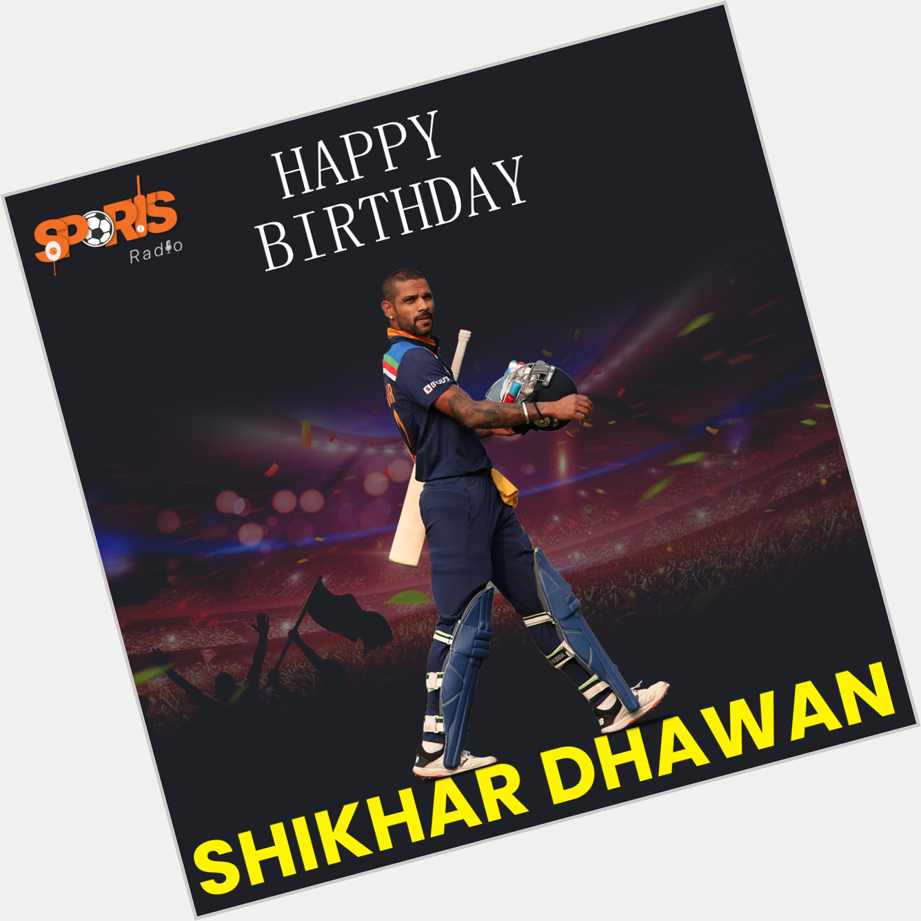 Happy Birthday Shikhar Dhawan  