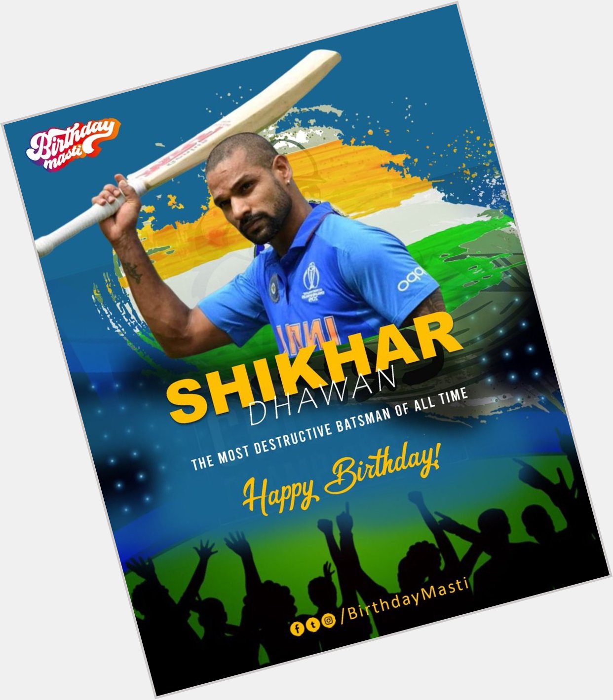  Happy birthday shikhar dhawan 