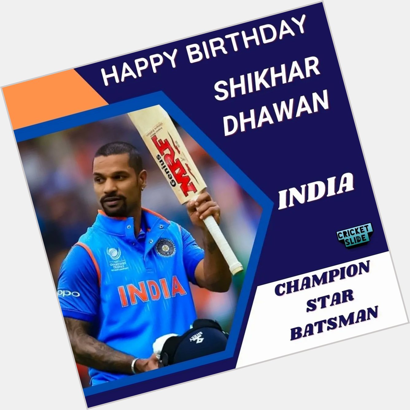 Happy Birthday Shikhar Dhawan           