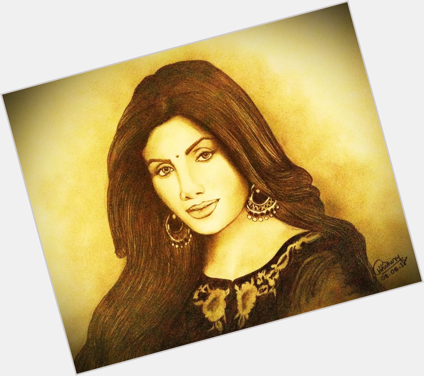 Happy birthday to the bollywood actress Shilpa Shetty.....
.
.art by me
A samll gift from my side. 