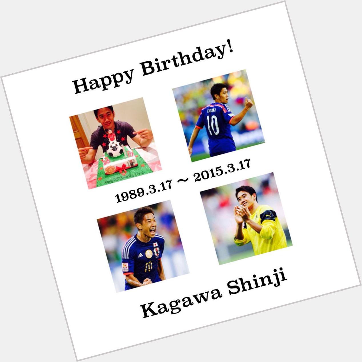 Happy Birthday 
Shinji Kagawa!!!!                                                