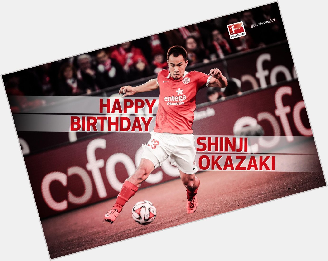 Happy 29th birthday to and Japan\s Shinji Okazaki 

Enjoy your day! 