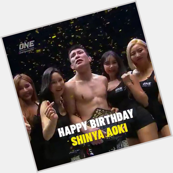 Happy birthday to four-time ONE Lightweight World Champion Shinya Aoki!      