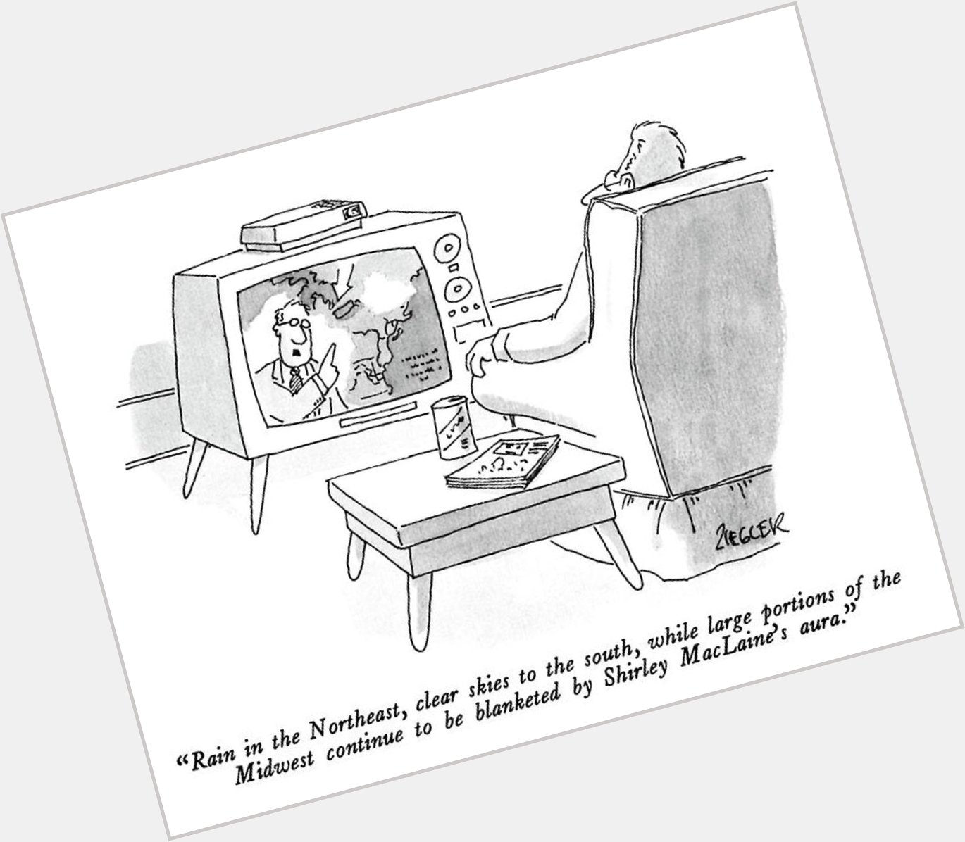 Happy birthday Shirley MacLaine!
A great cartoon by Jack Ziegler, March 30, 1987 