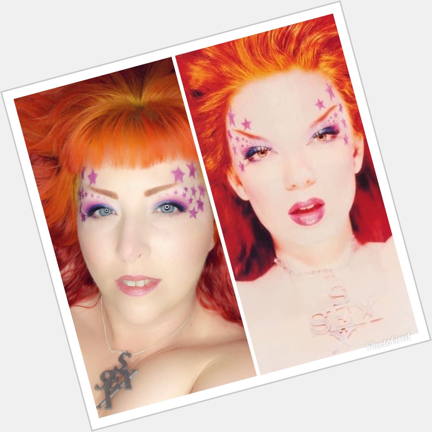 Happy Birthday to the iconic Shirley Manson of and throwback to my re-creation of this fiery photo! 