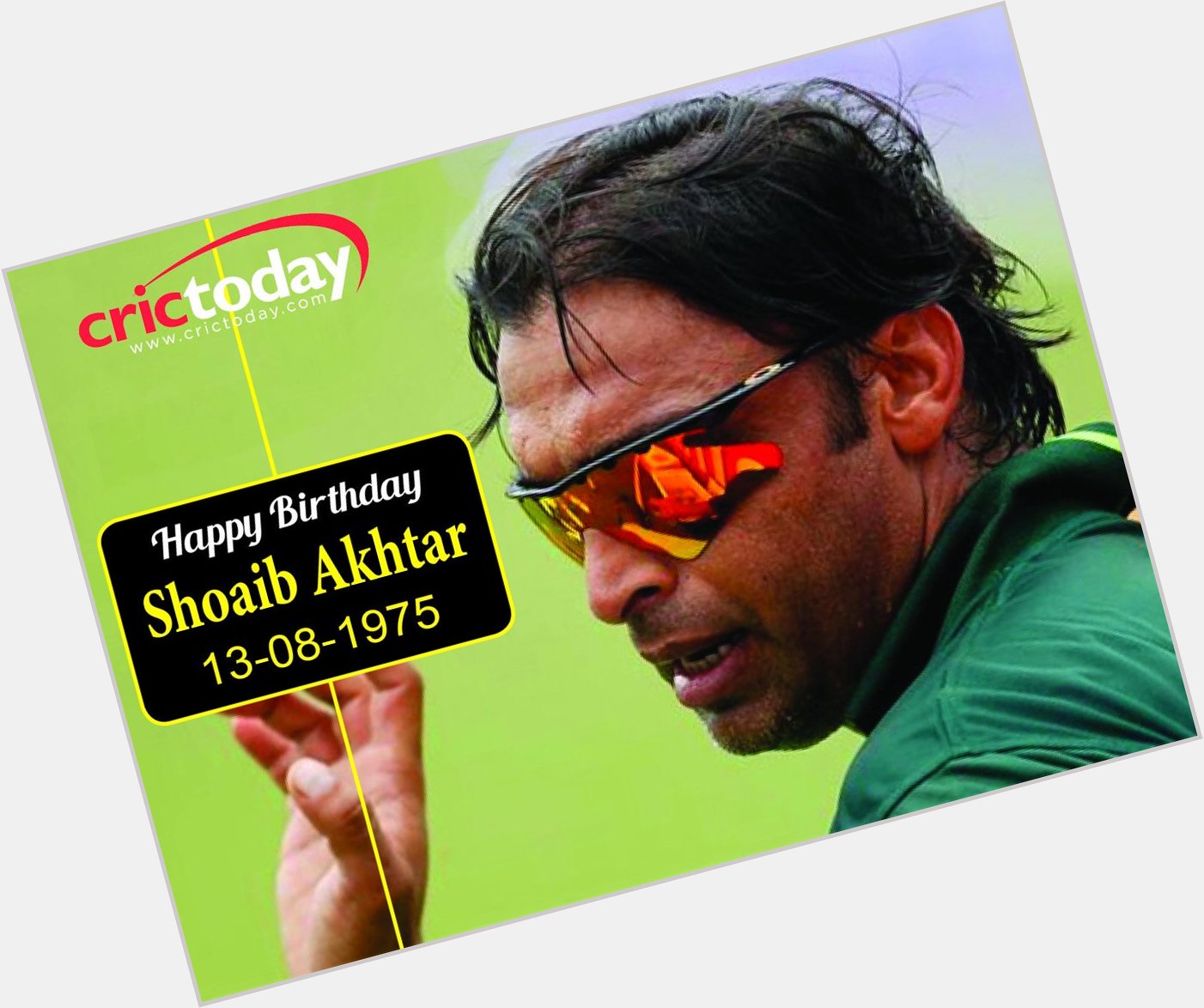 Wishing Shoaib Akhtar a very happy birthday..... 