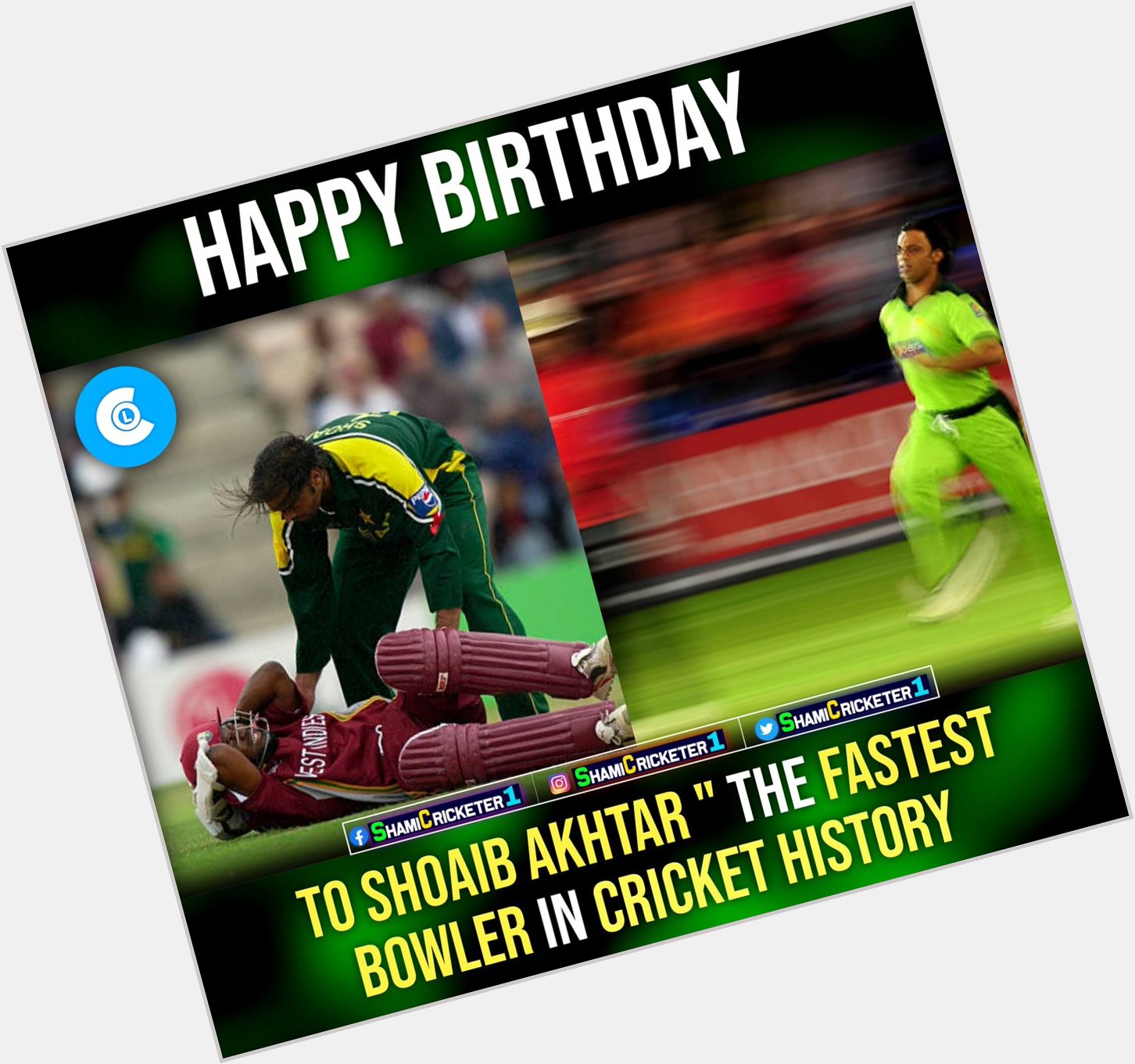 Happy Birthday  To Shoaib Akhtar The Fastest Bowler In History Of Cricket   