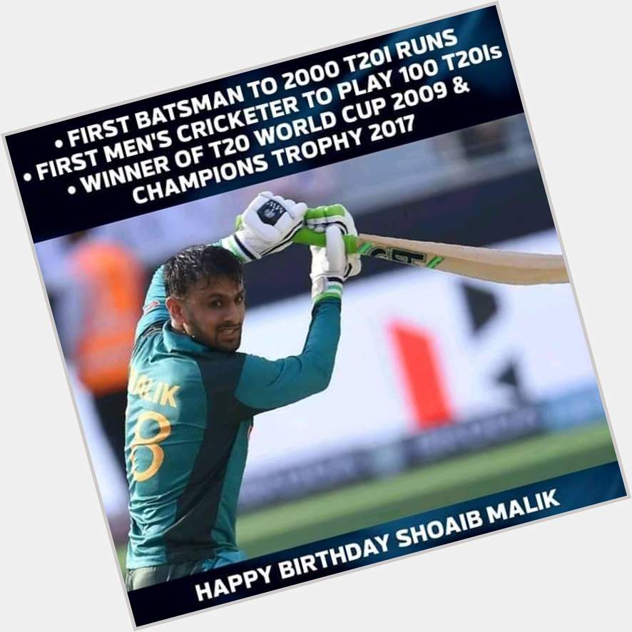 Happy birthday Shoaib Malik! 