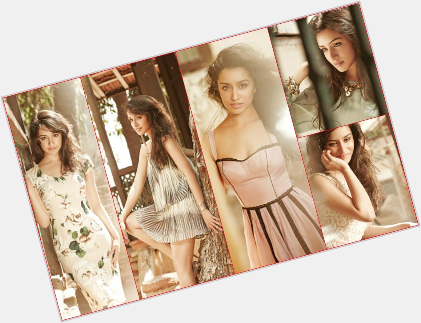 Happy Birthday Shraddha Kapoor A pic collage from photoshoot. 