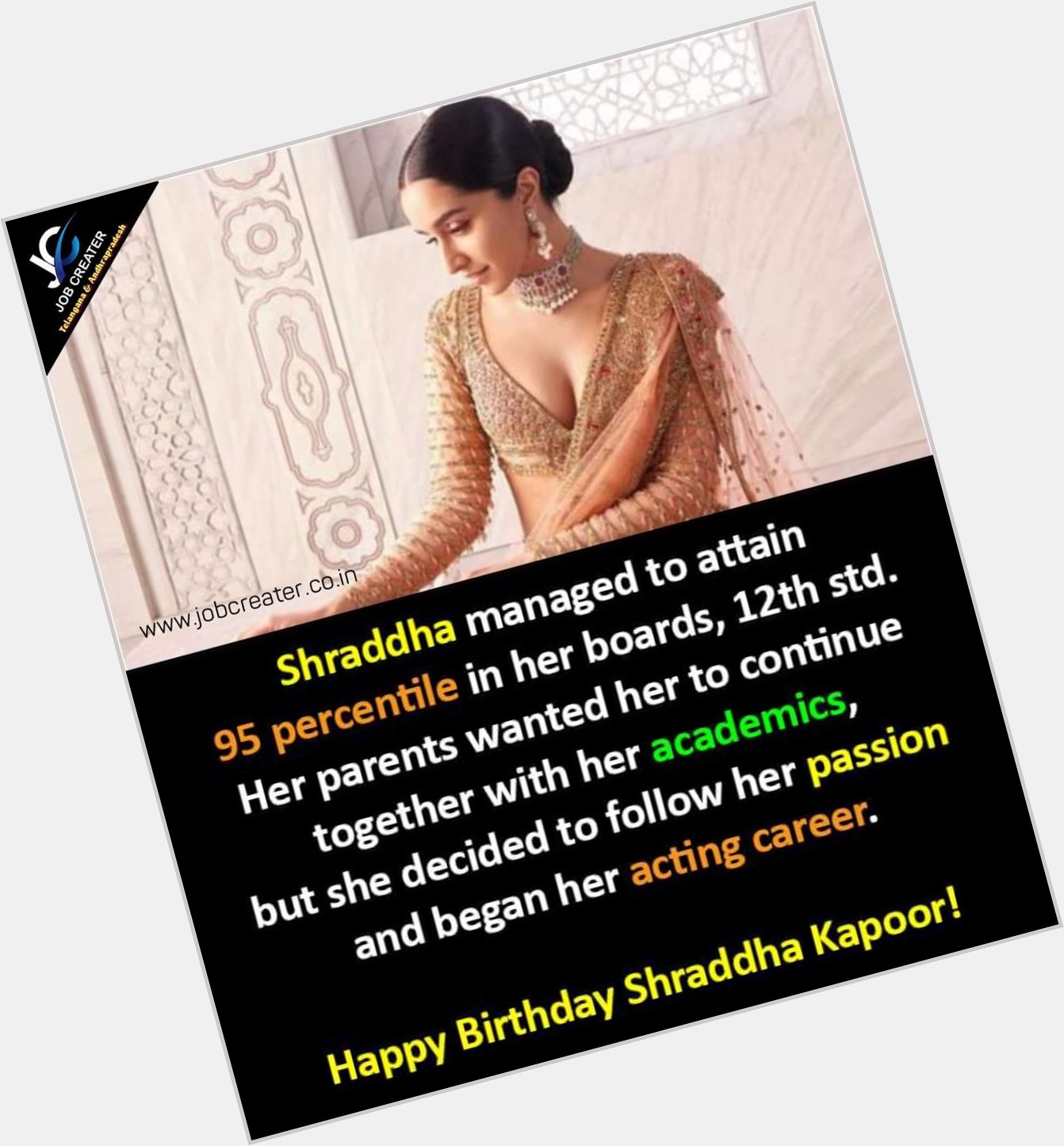 Happy birthday Shraddha Kapoor 
