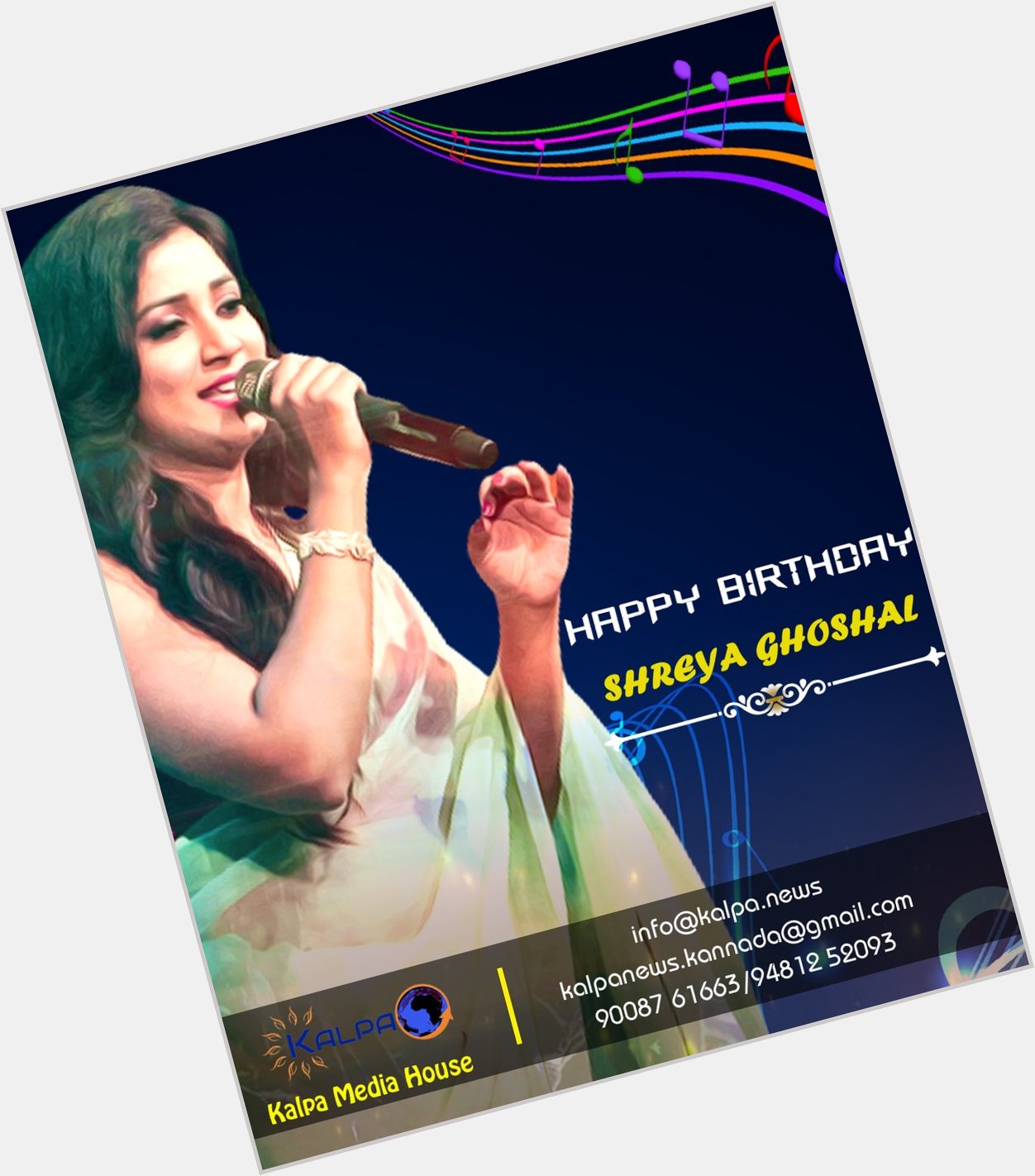 Happy Birthday Shreya Ghoshal   