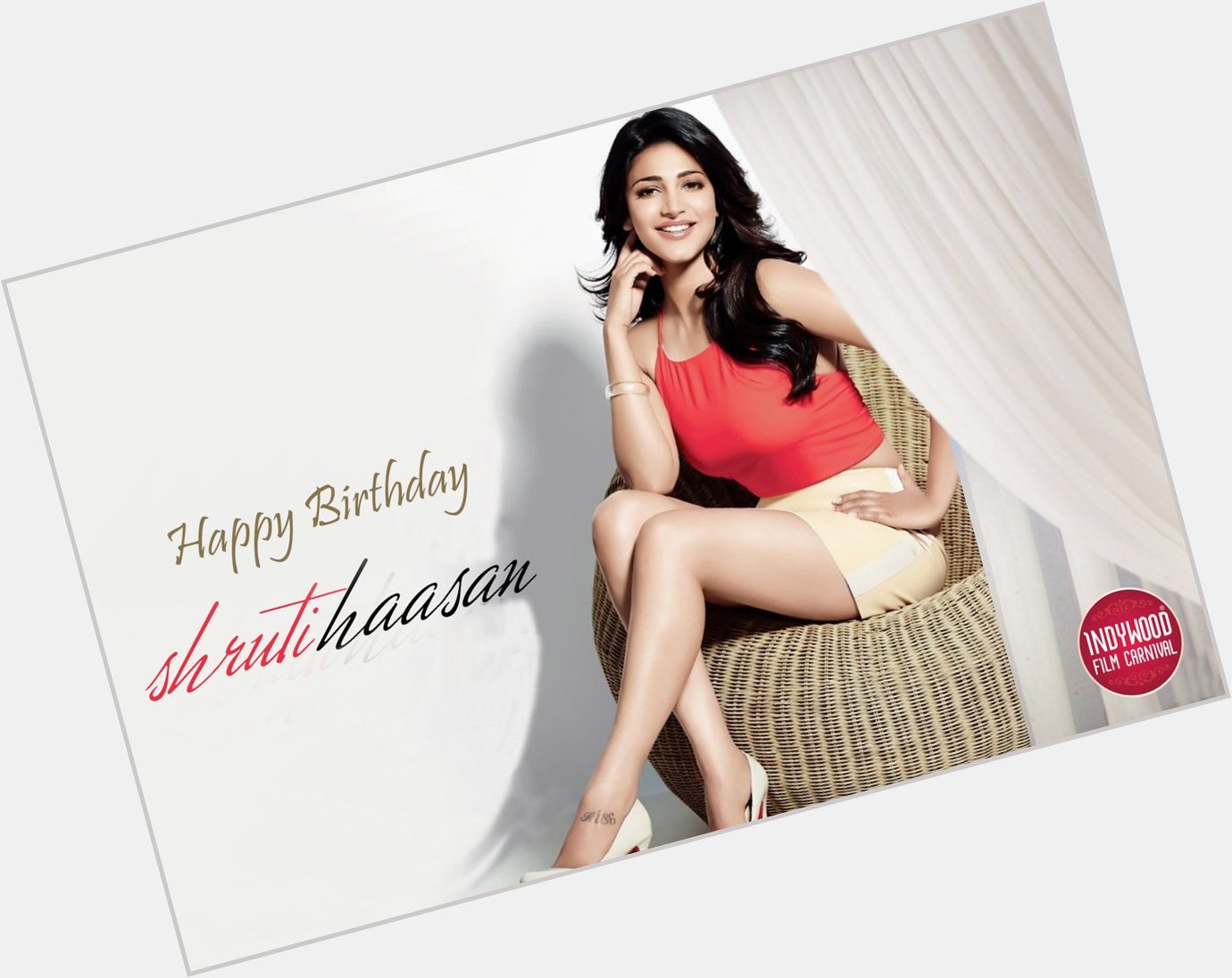 Indywood wishes a Happy Birthday to the Gorgeous Actress & Singer Shruti Haasan    