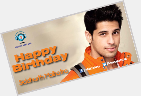 The new face of the Bollywood Era! The famous \Student Of The Year\.
Happy Birthday Siddharth Malhotra! 