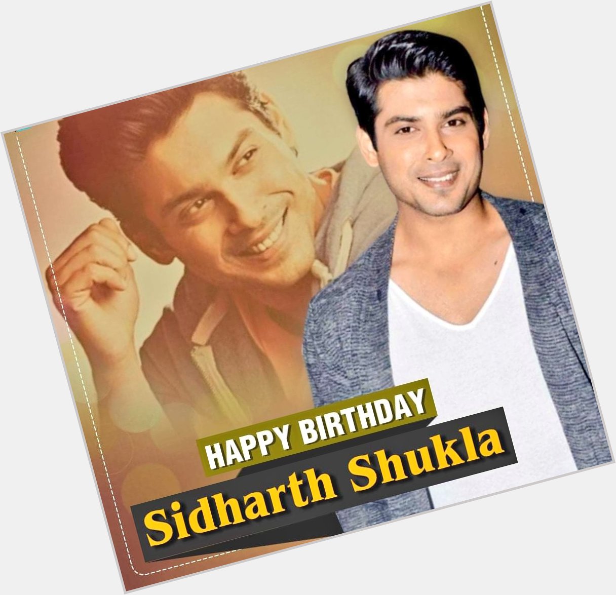 Get Well Soon Siddharth shukla Happy Birthday Fighter Sid   